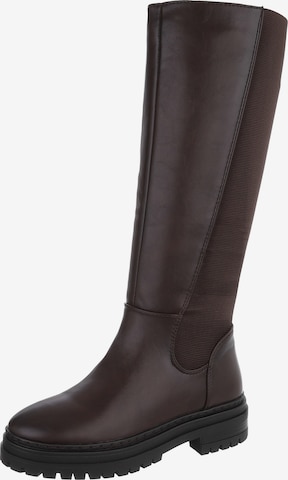 Ital-Design Boots in Brown: front