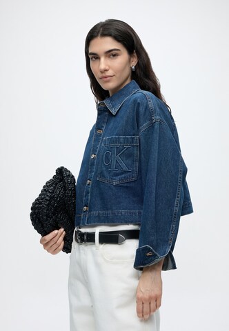 Calvin Klein Jeans Φθινοπωρινό και ανοιξιάτικο μπουφάν σε μπλε