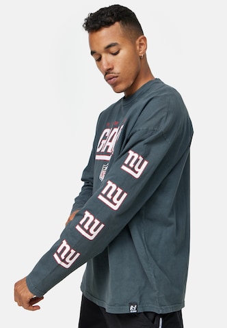 Recovered Shirt 'NFL New York Giants Oversized L/S Washed' in Grey