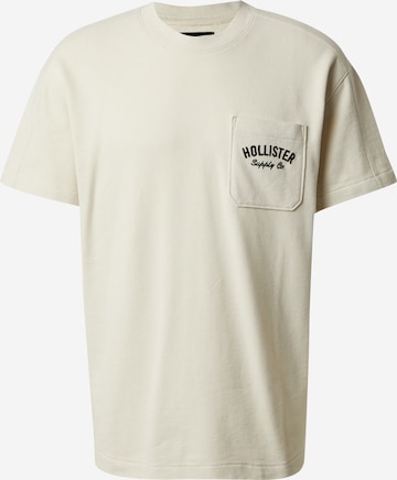 Sweat-shirt 'TERRY' HOLLISTER en beige : devant