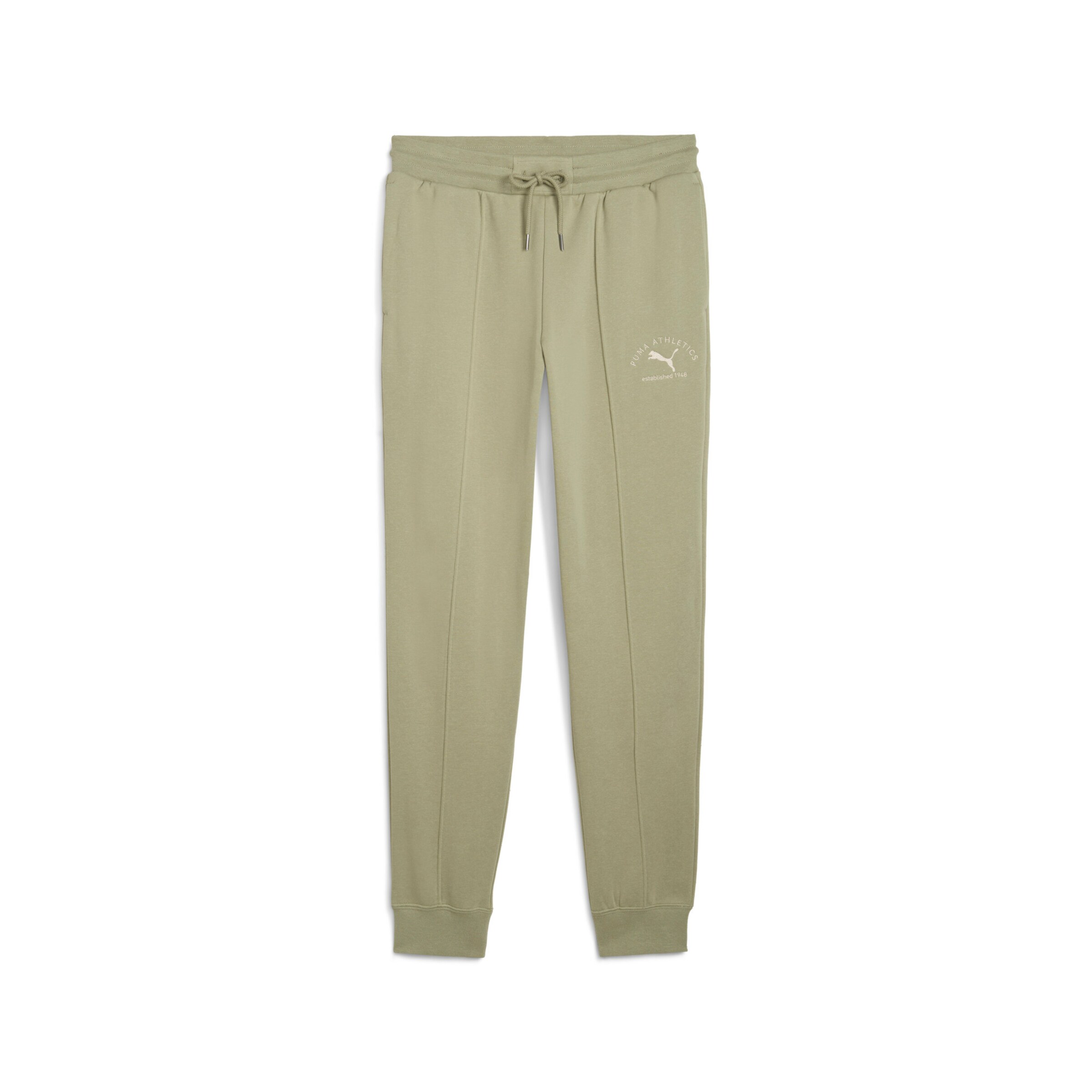 PUMA Tapered Trousers 'Class' in Green: front