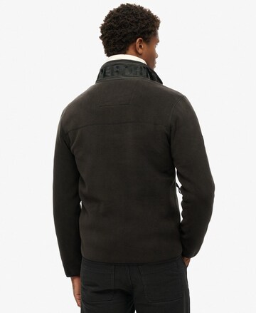 melns Superdry Flīsa jaka