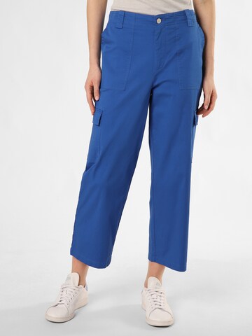 Marie Lund Loosefit Broek in Blauw: voorkant