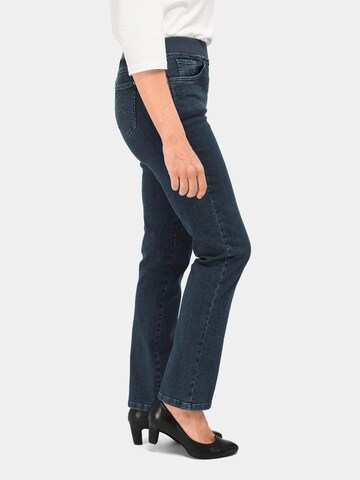 Goldner Regular Jeansschlupfhose Louisa in Blau