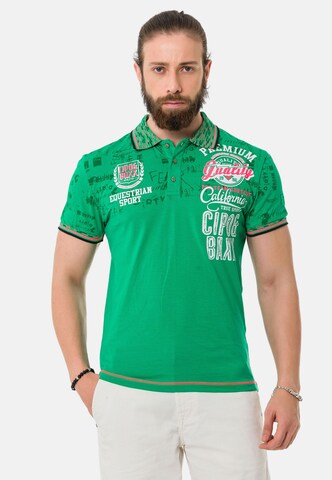 CIPO & BAXX Shirt in Groen: voorkant