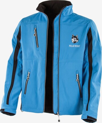 Veste fonctionnelle Polar Husky en bleu : devant