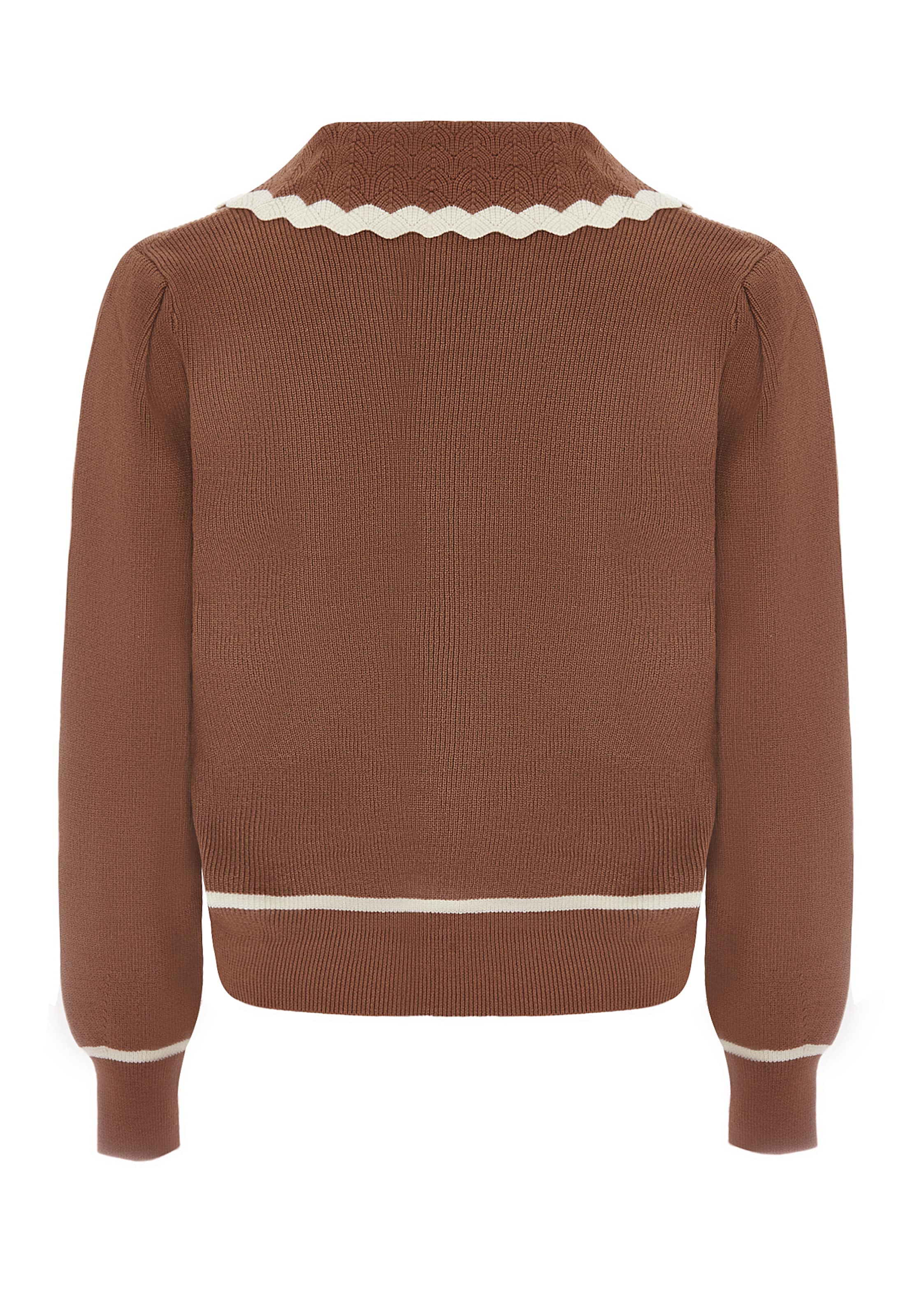 NAEMI Вязаная кофта в Коричневый