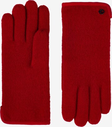 KESSLER Vingerhandschoenen 'SASHA' in Rood: voorkant