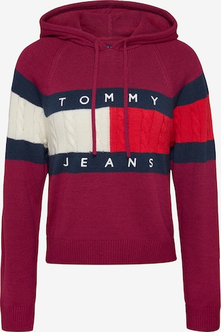 Pull-over Tommy Jeans en rouge : devant