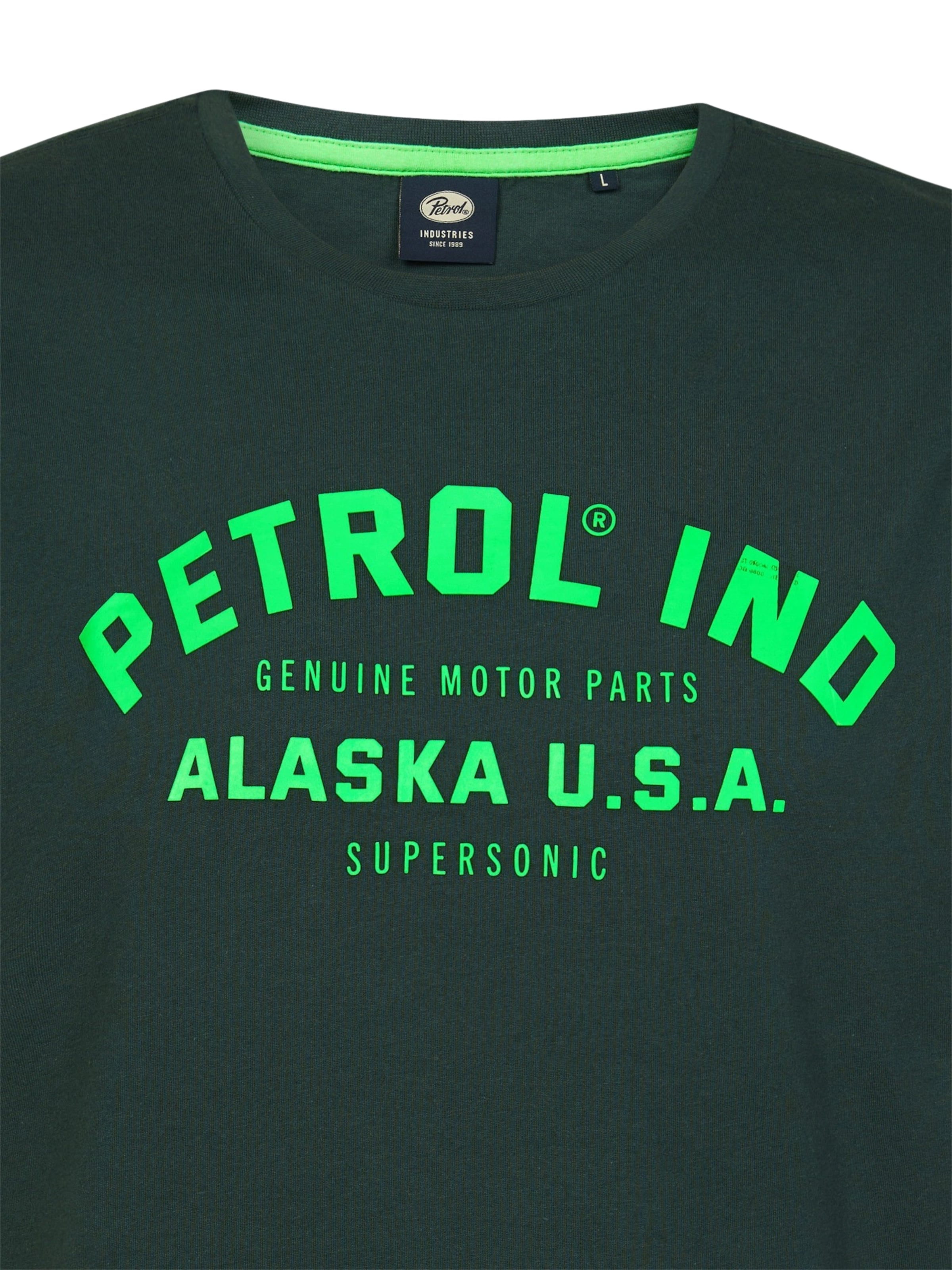 T-Shirt 'Isaac' Petrol Industries en vert