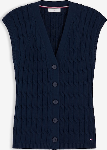 TOMMY HILFIGER Kötött mellény - kék: elől