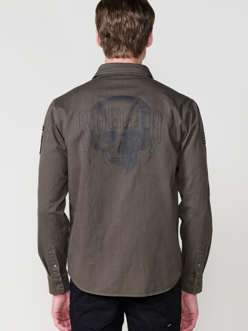 Coupe regular Chemise KOROSHI en marron