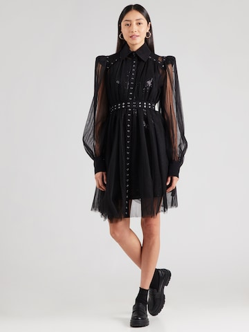 Karl Lagerfeld Рокля за коктейл в черно: отпред