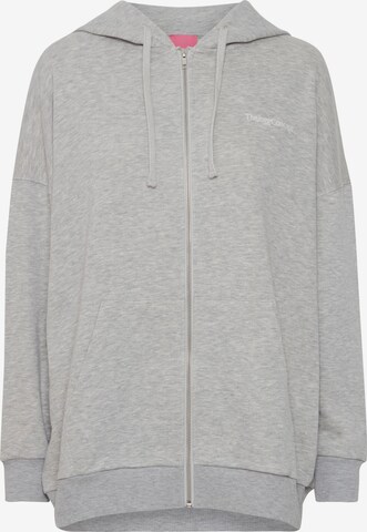 The Jogg Concept Zip-Up Hoodie 'Safine' in Grey: front