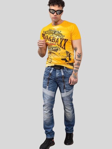 Coupe slim Jean CIPO & BAXX en bleu
