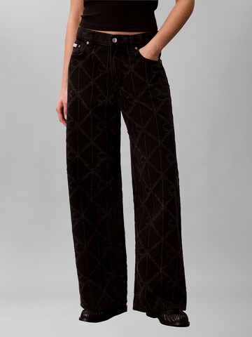 Calvin Klein Jeans - Ropa ancha Vaquero en negro: frente