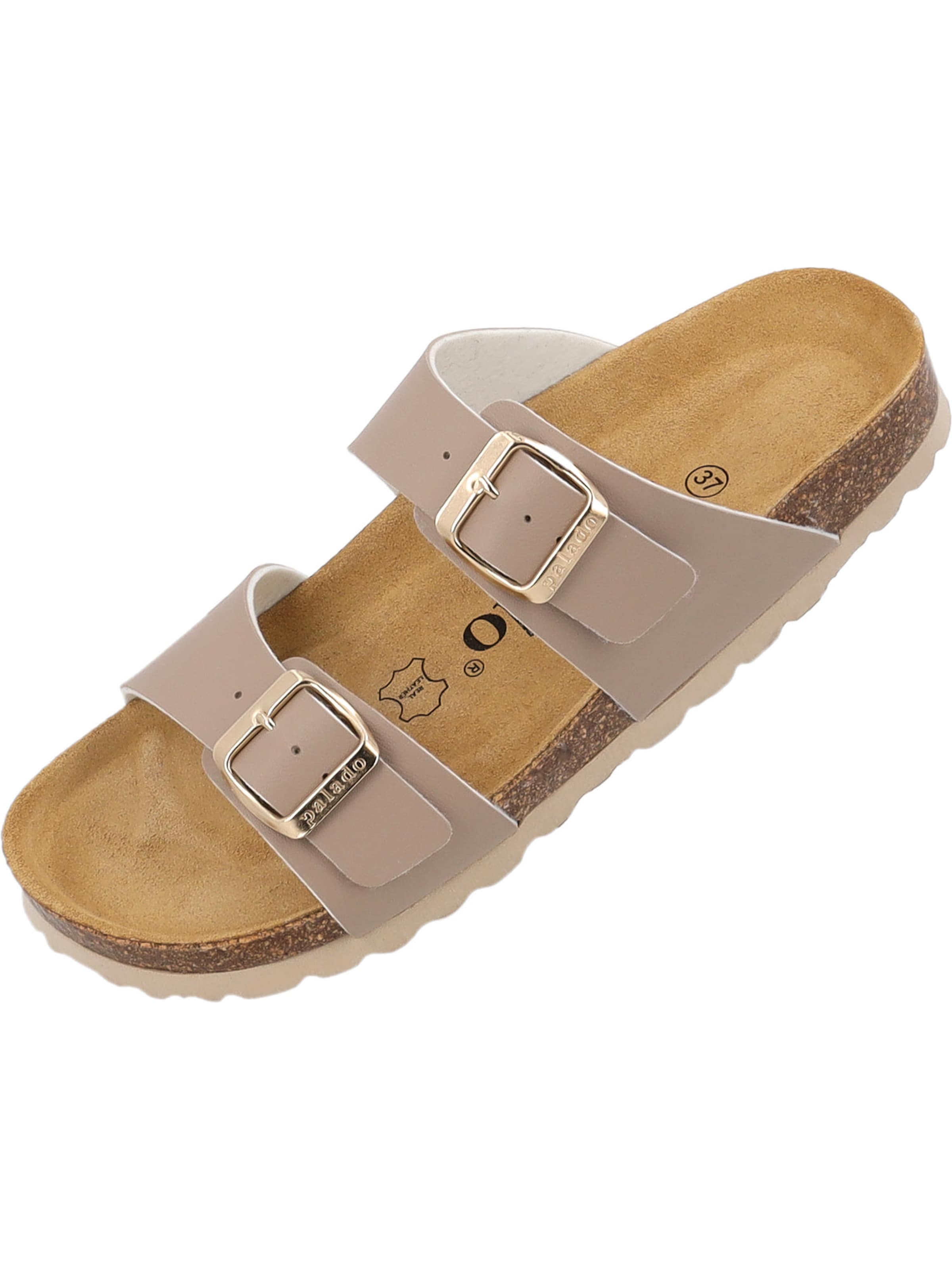 Palado - Zapatos abiertos 'Palado Samos Matt' en beige: frente