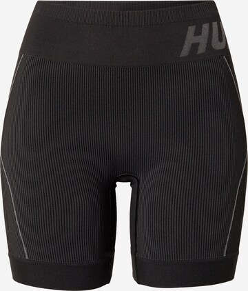 Hummel - Skinny Calças de desporto 'Christel' em preto: frente