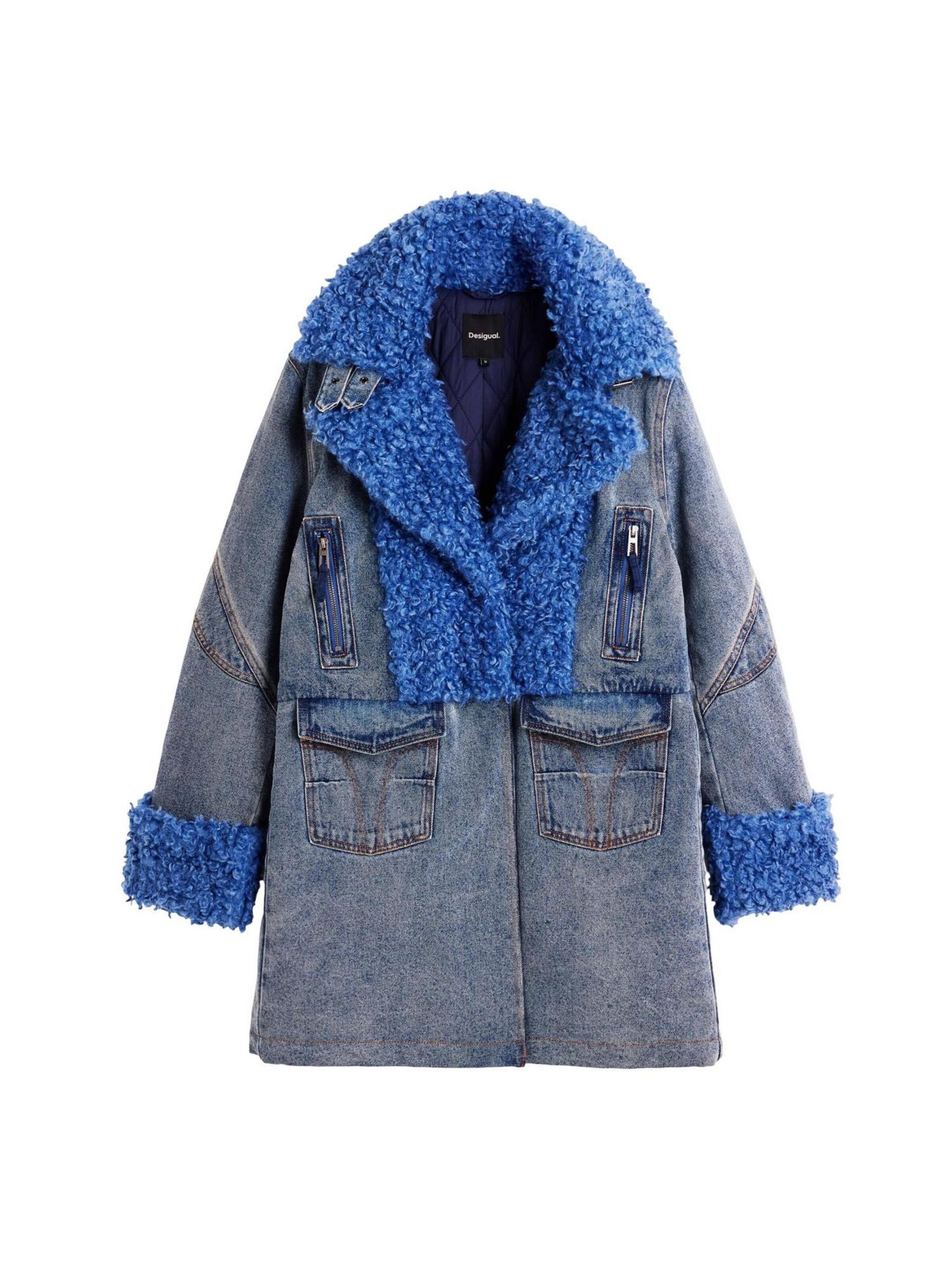 Desigual Winter jacket 'REPIRSE_CHAQ_MOONLIGH 26SWEWX1' in Blue: front