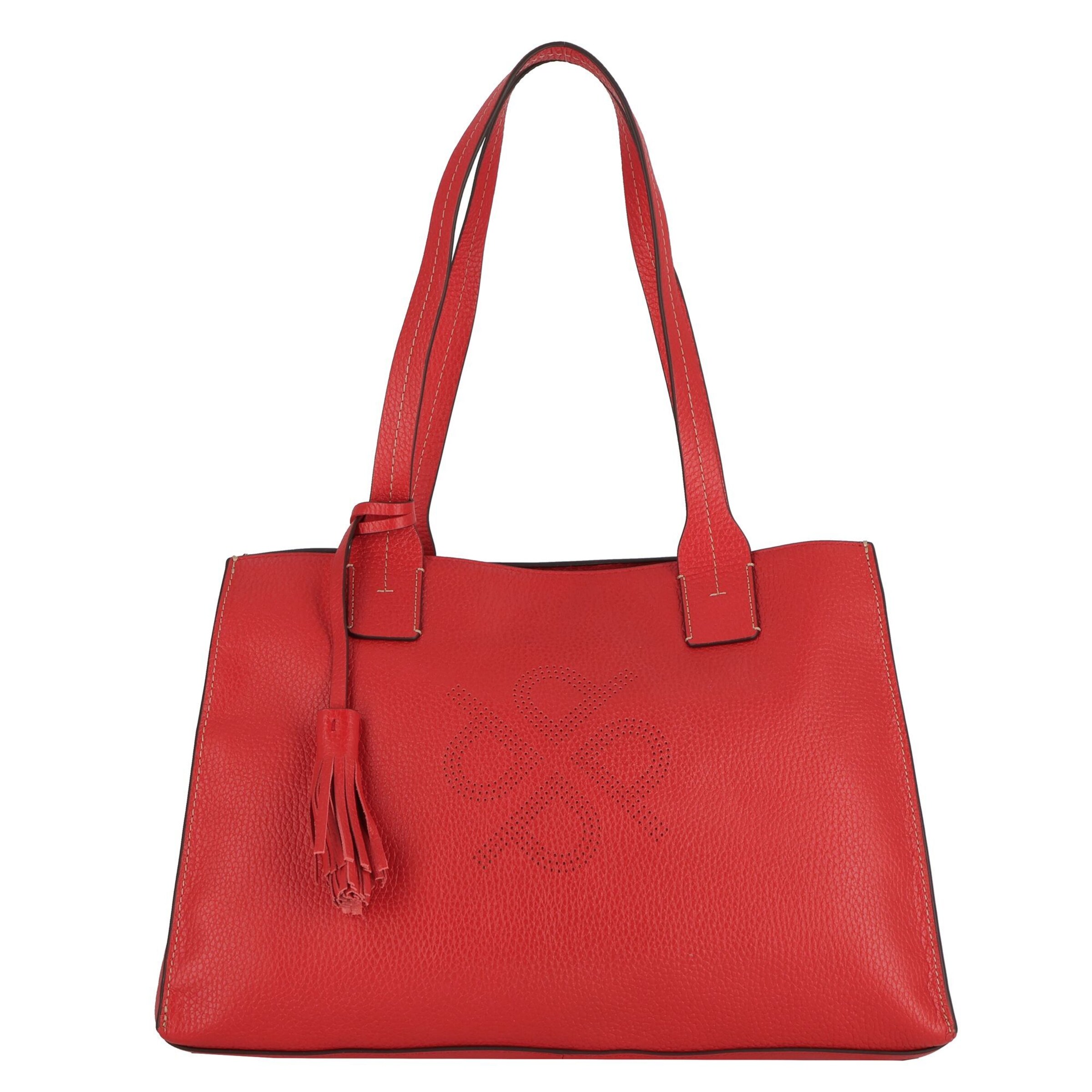 Sac bandoulière 'Peephole' Picard en rouge : devant