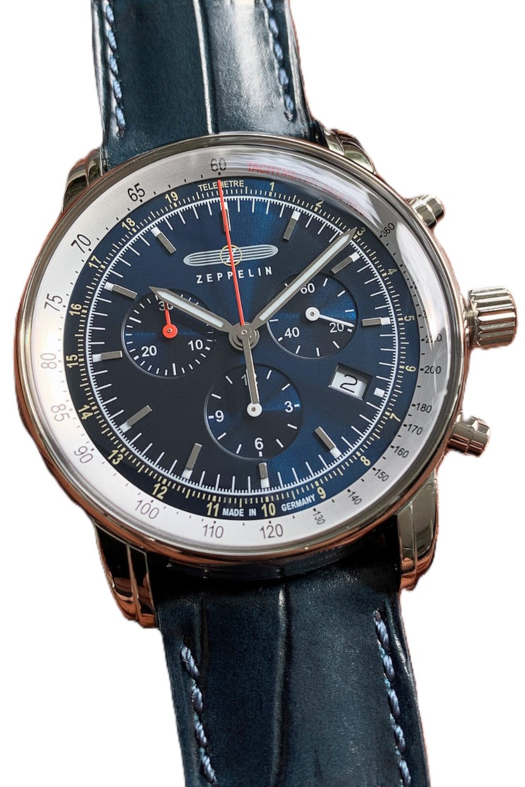 Zeppelin Analog watch 'LZ14 Marine' in Blue