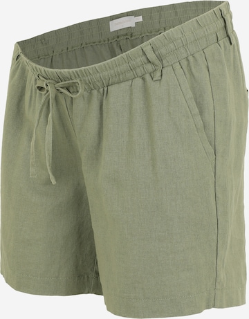 regular Pantaloni chino 'BEACH' di MAMALICIOUS in verde: frontale