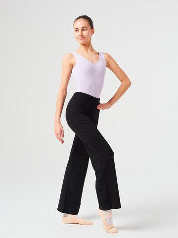 Tanzmuster Flared Workout Pants 'Anina' in Black