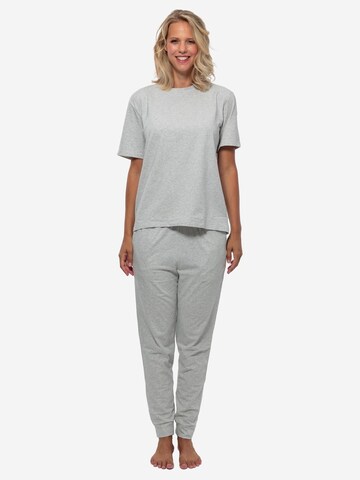 SCHIESSER Pyjama 'Organic Cotton' in Grijs
