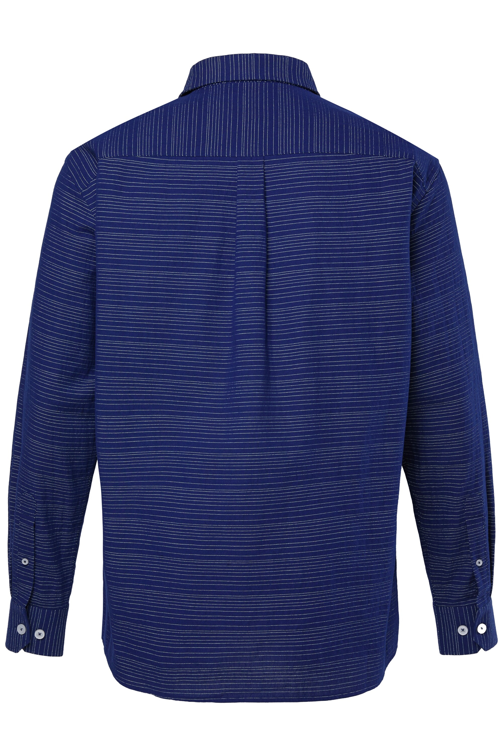 Men Plus Comfort fit Button Up Shirt in Blue