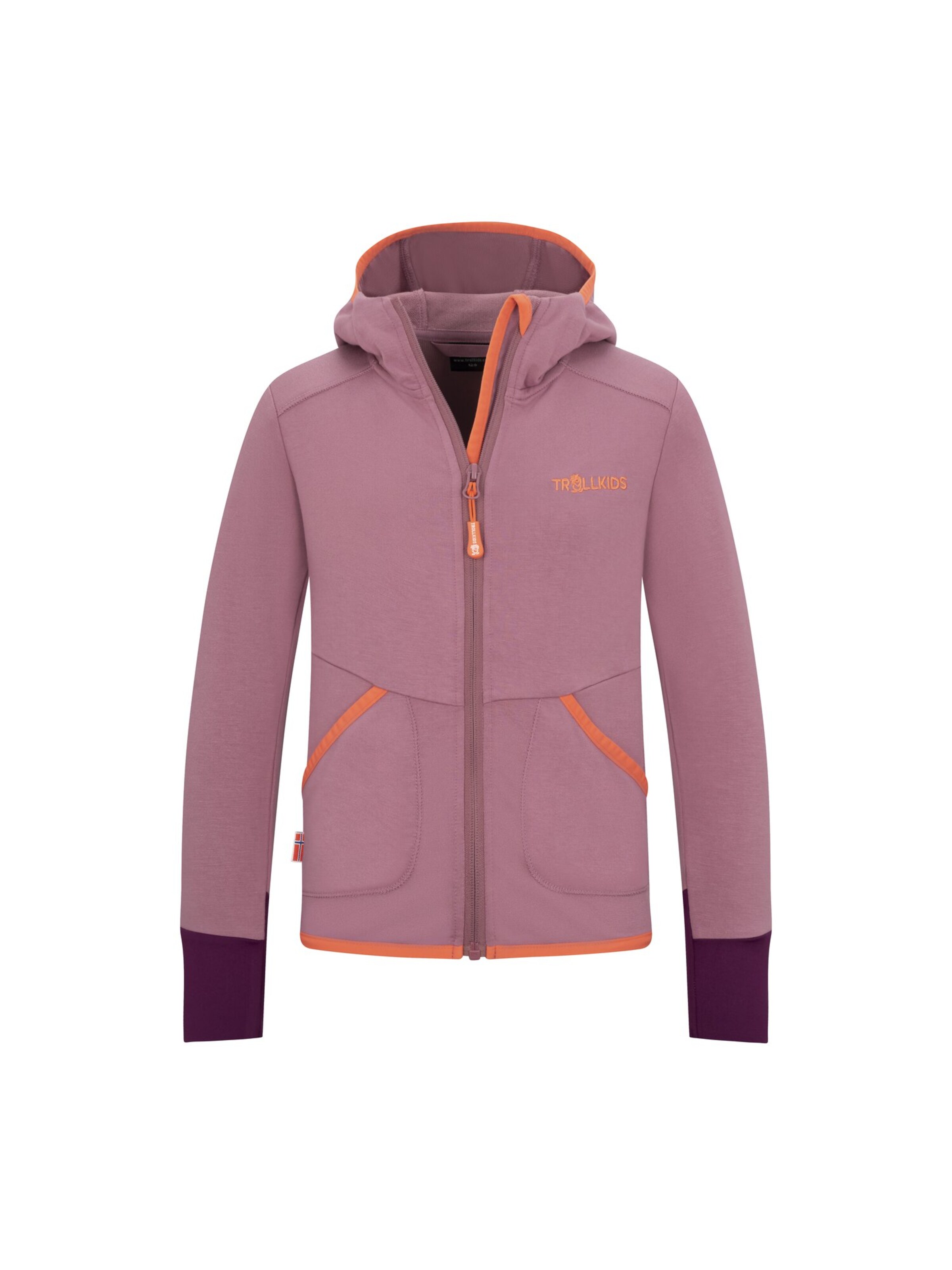 TROLLKIDS Fleece Jacket in Purple: front