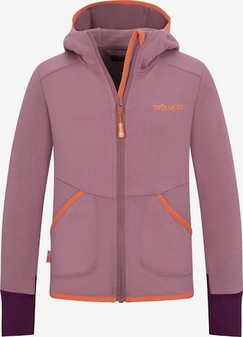 TROLLKIDS Fleece Jacket in Purple: front