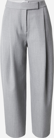 & Other StoriesWide Leg/ Široke nogavice Hlače s naborima - siva boja: prednji dio