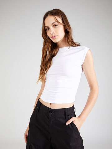 T-shirt Nasty Gal en blanc : devant