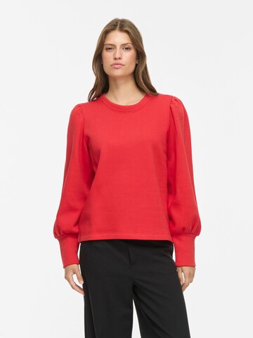 Sweat-shirt 'VERA' VILA en rouge : devant