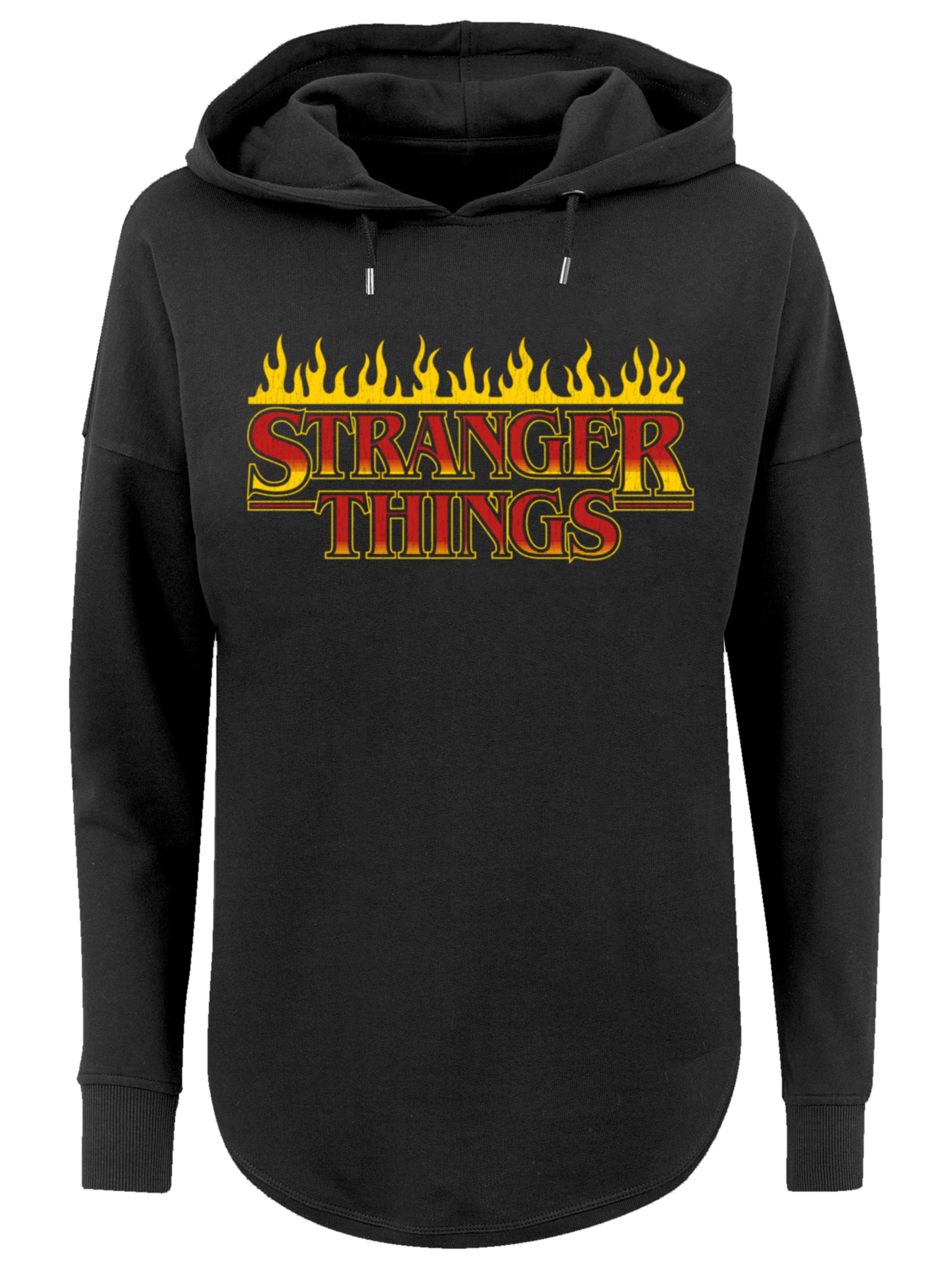 F4NT4STIC Sweatshirt 'Stranger Things Men Netflix TV Series' in Black: front