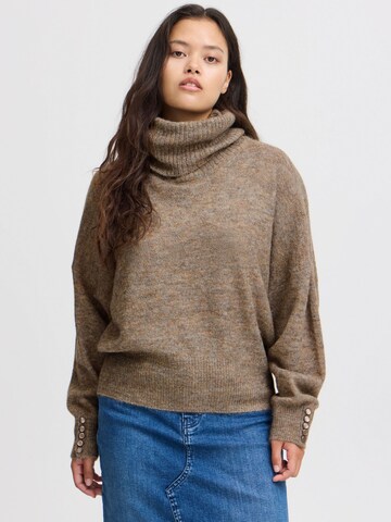Pullover 'Kamara' di ICHI in marrone: frontale