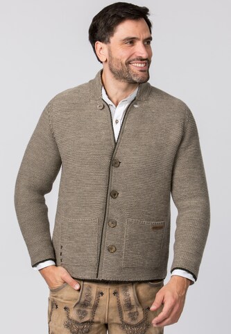 STOCKERPOINT Knitted costume cardigan ' Nicolo' in Beige: front
