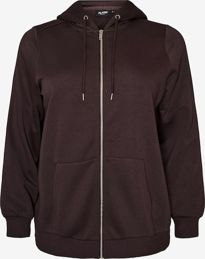 Hanorac 'FLAMELA' pe XL-XXL Zizzi pe ciocolatiu, Vizualizare produs