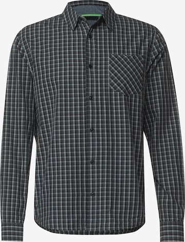 Street One MEN Slim fit Button Up Shirt in Green: front