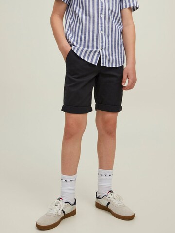 Jack & Jones Junior - Regular Calças 'DAVE' em preto: frente