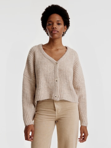 EDITED Knit Cardigan 'Zanina' in Brown: front