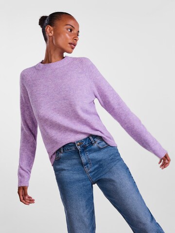 PIECES - Pullover 'Juliana' em roxo: frente