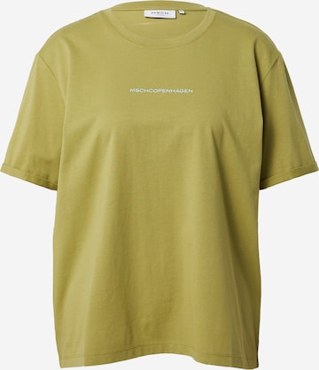 T-shirt 'Terina' MSCH COPENHAGEN en vert : devant