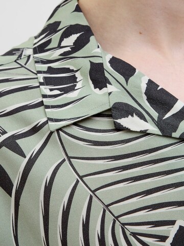JJ Rebel Comfort fit Overhemd 'JREBBLOOM RESORT' in Groen