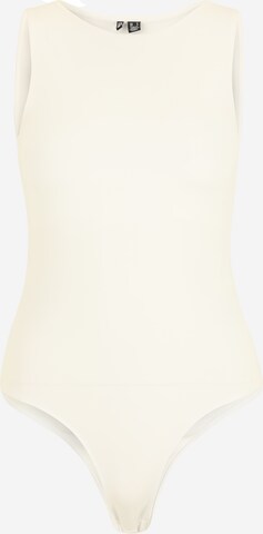 Pieces Tall Shirt Bodysuit 'NEJA' in White: front