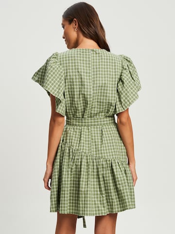 Willa Dress 'PETER' in Green: back