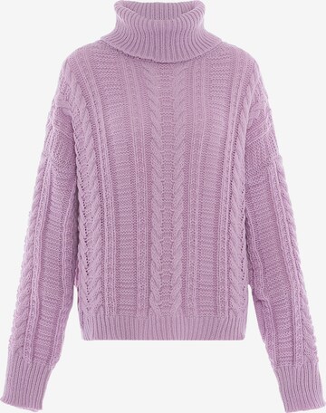 Pull-over aleva en violet : devant