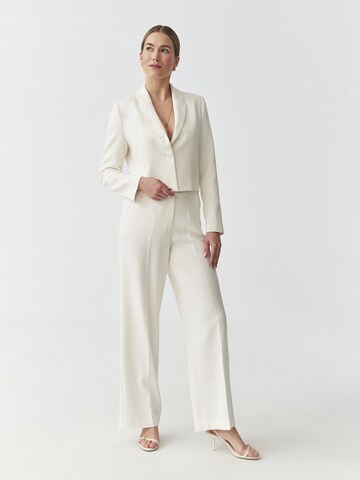 Regular Pantalon à plis TATUUM en blanc