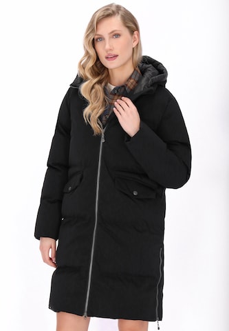 DreiMaster Vintage Wintermantel in Zwart: voorkant