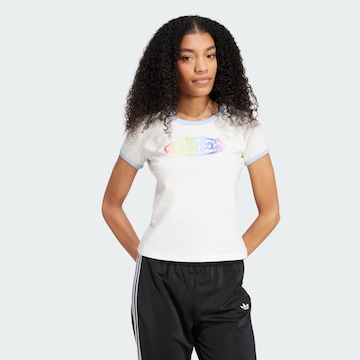ADIDAS ORIGINALS Särk 'Adidas x Jeremy Scott', värv valge: eest vaates
